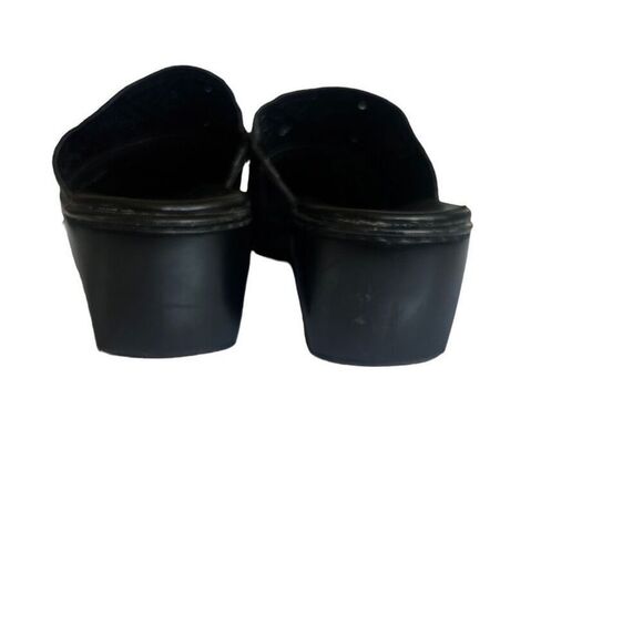 Clarks Black Leather Slip-On Mules Size 10M - Picture 6 of 12